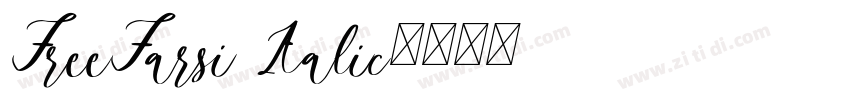 FreeFarsi Italic字体转换